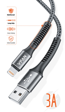 Super Fast Charging Cable with Reinforced Long Grip (X22) - 30W Lightning to Type C (2 Meter)