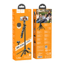 Premium Bluetooth Selfie Stick w/ 1.75m Quadpod, Camera Mount, Stabilizer, V5.2 Remote (K22)