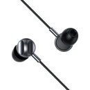 In-Ear Style USB-C Earphone Universal w/ Digital Microchip, Silicon Wire (L6) Black
