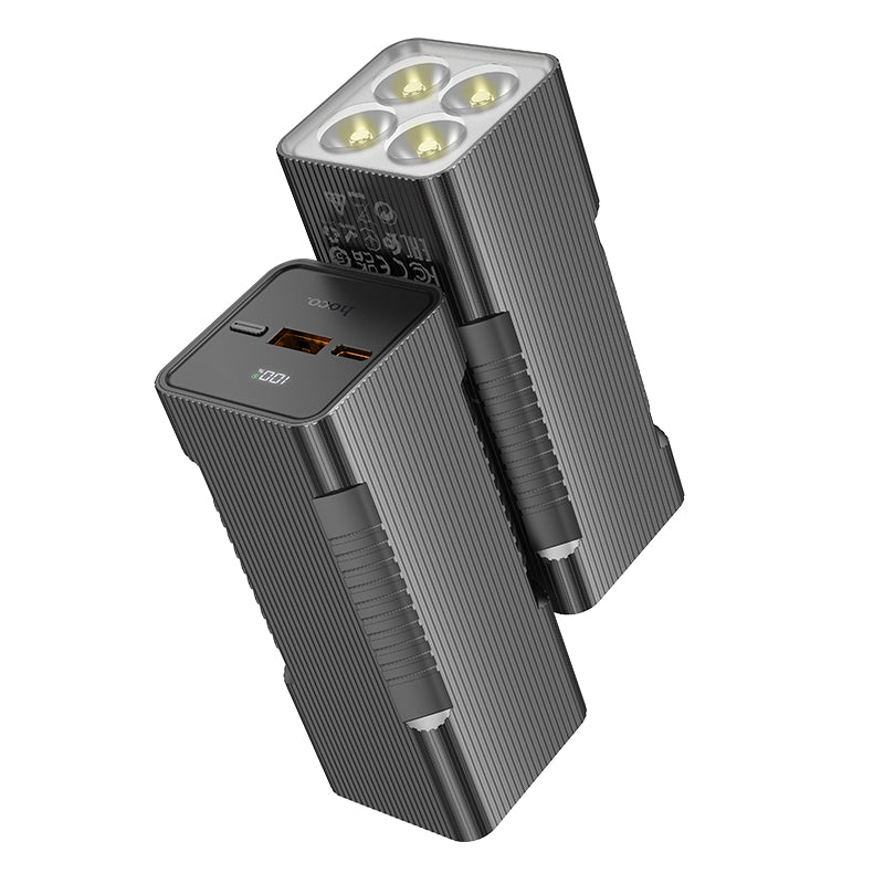 Premium 22.5W PD+QC Power Bank w/ LED % Display, 4 Torch Lights (10000mAh) (Q15)