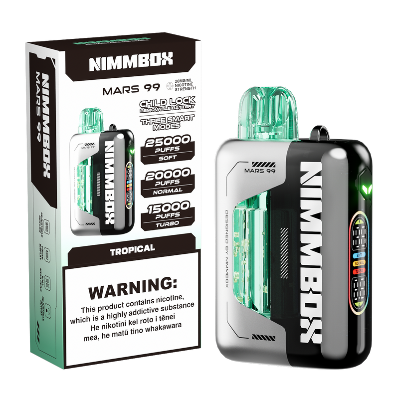 Nimmbox Mars 99 with Three Smart Modes & Up to 25000 Puffs