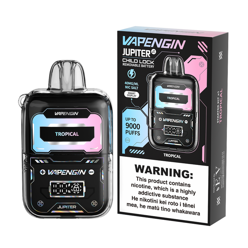 Vapengin Jupiter 9000 Puffs Starter Kit (17 mL) - Raspberry Cherry