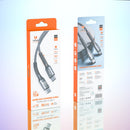 Super Fast Charging Cable with Reinforced Long Grip (X22) - 60W Type C to Type C