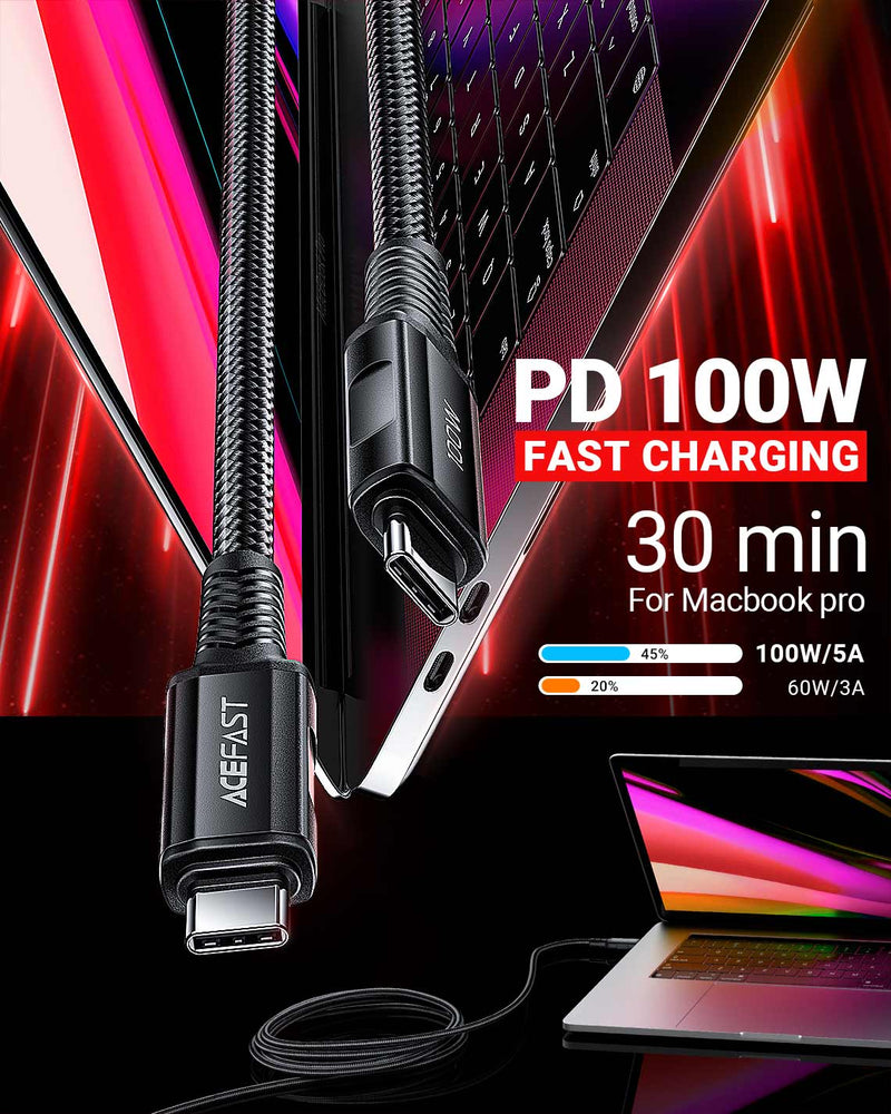 100W Super Durable Premium PD USB-C to USB-C Cable, 2 Meter (C4-03)