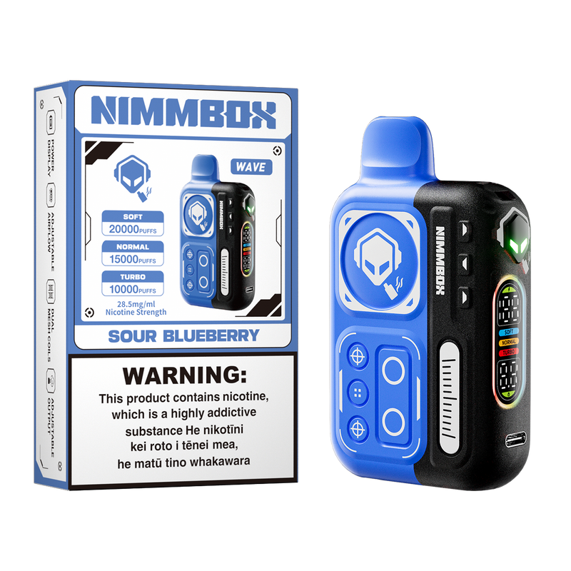 Nimmbox Wave Kit with Three Smart Modes & Up to 20000 Puffs - Grape