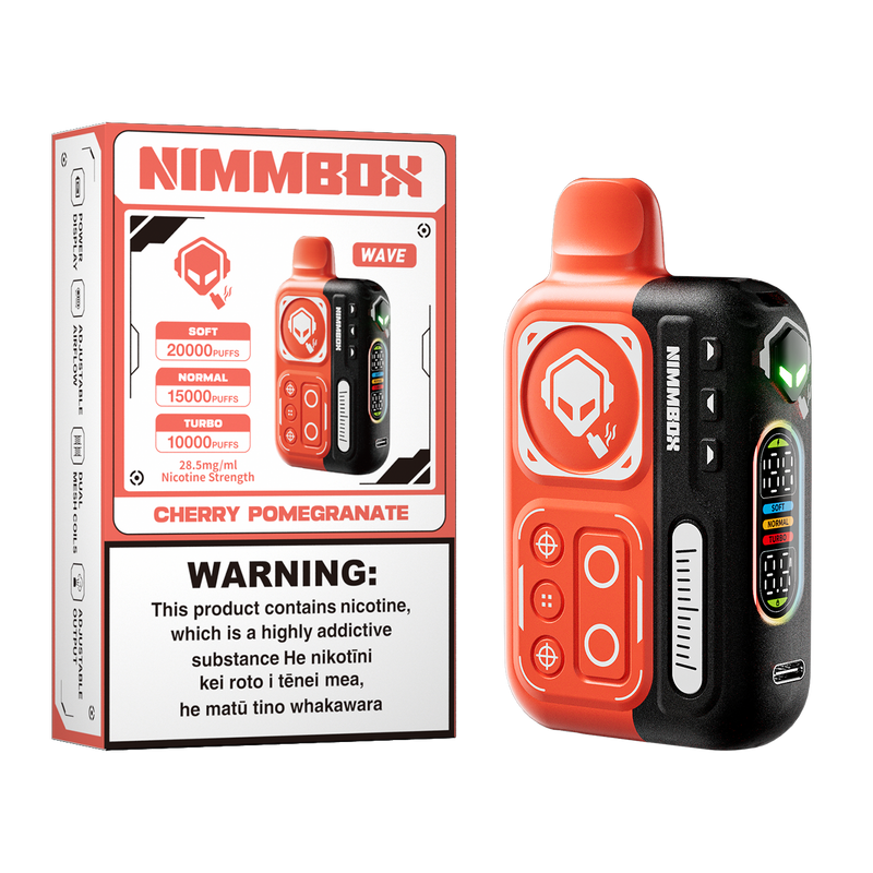 Nimmbox Wave Kit with Three Smart Modes & Up to 20000 Puffs - Grape