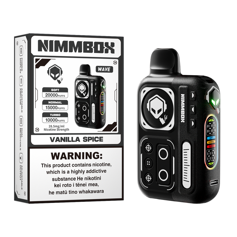 Nimmbox Wave Kit with Three Smart Modes & Up to 20000 Puffs - Grape