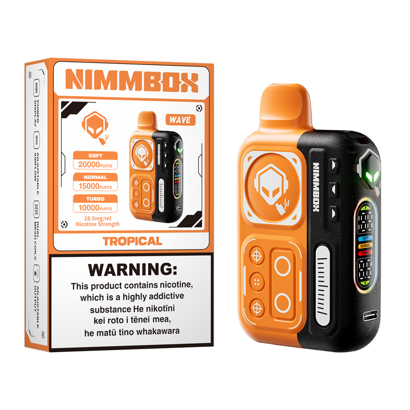 Nimmbox Wave Kit with Three Smart Modes & Up to 20000 Puffs - Grape