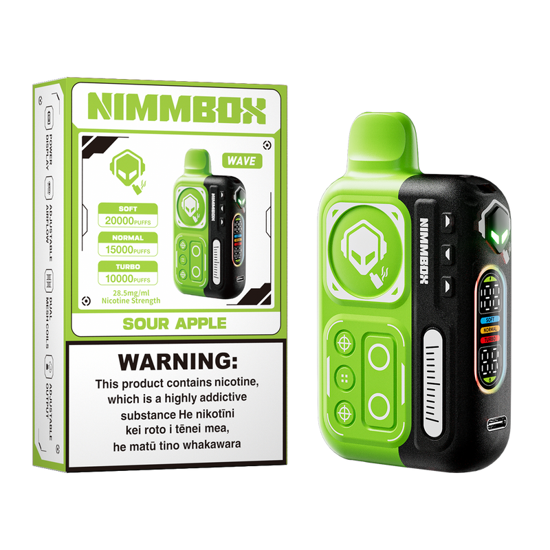 Nimmbox Wave Kit with Three Smart Modes & Up to 20000 Puffs - Grape