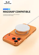 Keephone Ankora Genuine Kevlar Case with Classic Aesthetic | 1500D Aramid Fiber & MagSafe Compatible | iPhone 17 Series (ANKORA)