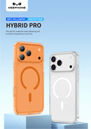 Keephone Hybrid Pro Anti-Yellowing Ultra Clear TPU Case | MagSafe Compatible | iPhone 17 Series (HYBRID PRO)