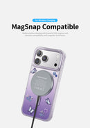 Keephone Peachy Premium 3D Diamond Heart Case | MagSafe Compatible | iPhone 17 Series (PEACHY)