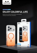 Keephone Lillian Premium Dazzling Glitter Clear Case with Gradient Color | MagSafe Compatible | iPhone 17 Series (LILLIAN)