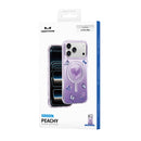 Keephone Peachy Premium 3D Diamond Heart Case | MagSafe Compatible | iPhone 17 Series (PEACHY)