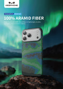 Keephone Starry Genuine Kevlar Case with Night Star Aesthetic | 1500D Aramid Fiber & MagSafe Compatible | iPhone 17 Series (STARRY)