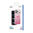 Keephone Peachy Premium 3D Diamond Heart Case | MagSafe Compatible | iPhone 17 Series (PEACHY)