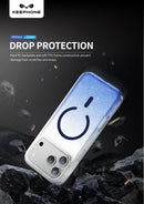 Keephone Lillian Premium Dazzling Glitter Clear Case with Gradient Color | MagSafe Compatible | iPhone 17 Series (LILLIAN)
