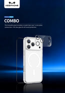 Keephone Combo 3-in-1 Ultimate Protection Kit | Anti-Yellowing MagSafe Clear Case, Screen Protector & Lens Guard | iPhone 17 Series (COMBO)