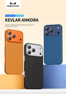 Keephone Ankora Genuine Kevlar Case with Classic Aesthetic | 1500D Aramid Fiber & MagSafe Compatible | iPhone 17 Series (ANKORA)