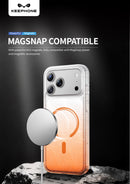 Keephone Lillian Premium Dazzling Glitter Clear Case with Gradient Color | MagSafe Compatible | iPhone 17 Series (LILLIAN)