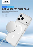 Keephone Hybrid Pro Anti-Yellowing Ultra Clear TPU Case | MagSafe Compatible | iPhone 17 Series (HYBRID PRO)