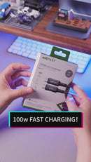 100W Super Durable Premium PD USB-C to USB-C Cable (C4-03)  2 Meter