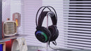 Premium Light-Weight Wired Gaming Headset with LED Light, Omnidirectional Microphone, 40mm Drivers (W118)