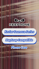 Keephone Seanova Genuine Kevlar Case with Modern Aesthetic | 1500D Aramid Fiber & MagSafe Compatible | iPhone 17 Series (SEANOVA)