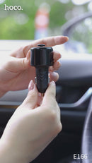 42W FM Car Kit with PD+QC, LED Display, LED Ambient Light (E166)