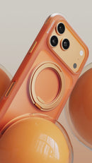 Keephone Monica Airbag Pro Matte Case with 360° Kickstand Ring | 4.5M SGS-Certified Drop Protection, MagSafe Compatible, Anti-Smudge, 4-Corner Cushion | iPhone 17 Series (MONICA AIRBAG PRO)