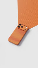 Keephone Robin Genuine Kevlar Case with Classic Stripe | 1500D Aramid Fiber & MagSafe Compatible | iPhone 17 Series (ROBIN)