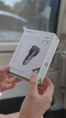 60W PD+QC Super Fast Car Charger w/ Metallic & Transparent Body (B12)