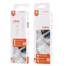 3A Fast & Safe Charge Cable w/ 2M & 3M (X5) - 2M   Micro USB (Black)