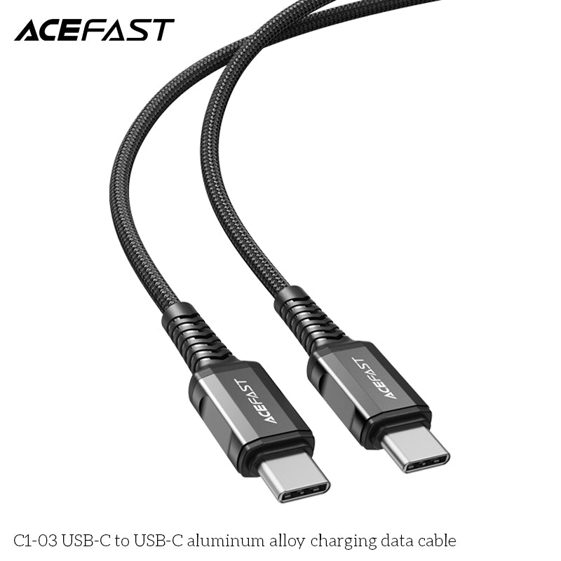 60W Super Durable Premium PD USB-C to USB-C Cable, 1 Meter (C1-03)