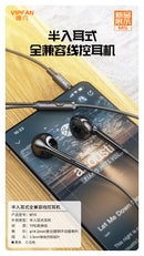 Semi In-Ear 3.5mm Earphone with Mic (M15)