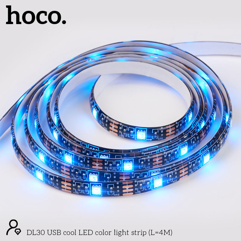4 Meter USB LED Light Strip w/ 120 LED, 20 Modes, Remote (DL30)