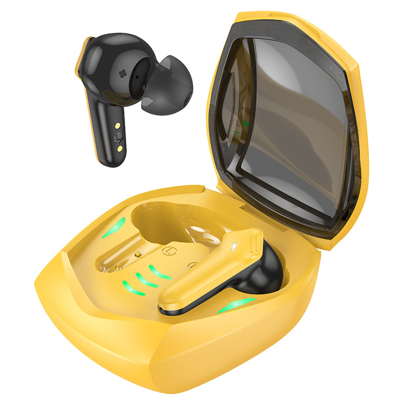 Gaming TWS Earbud w/ LED Battery Display (EW28) Yellow only