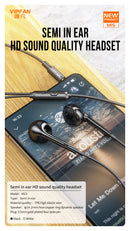 Semi In-Ear 3.5mm Earphone with Mic (M15)