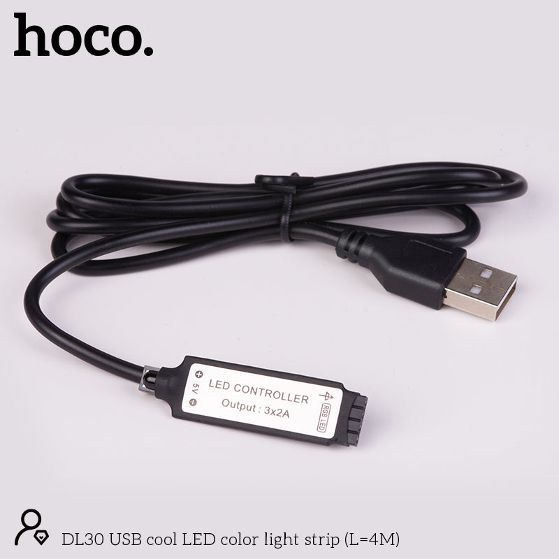 4 Meter USB LED Light Strip w/ 120 LED, 20 Modes, Remote (DL30)