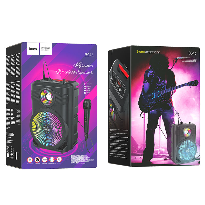 Bluetooth Speaker w/ Karaoke & Mic (BS46)