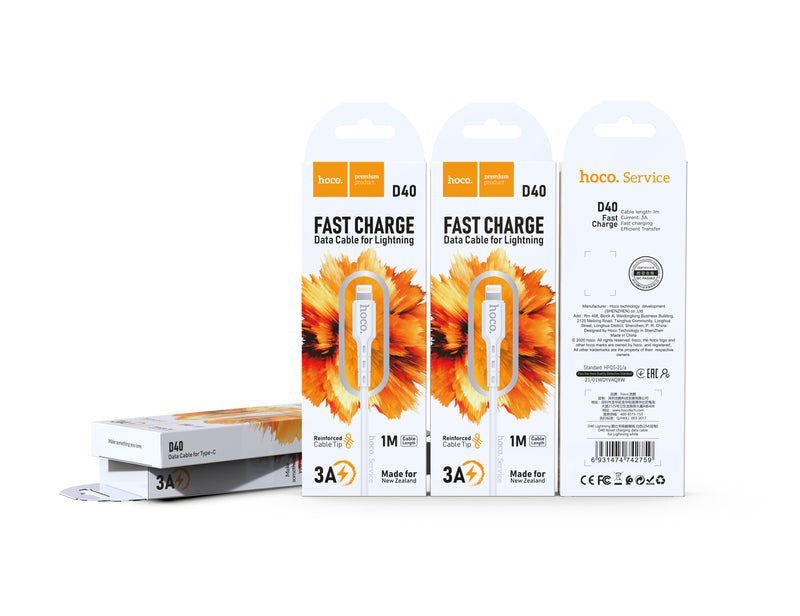 3A Fast Charge Data Cable (D40)