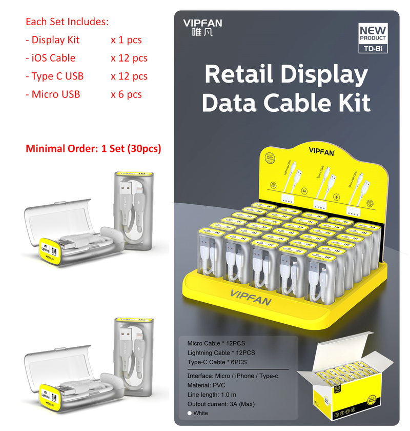 D1 USB Cable Retail Set Pack