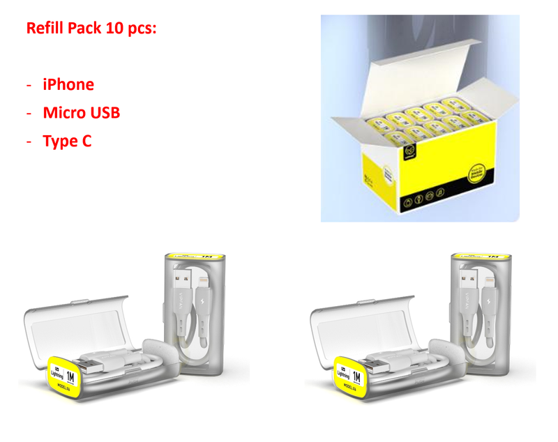 D1 USB Cable Refill Pack - Micro USB