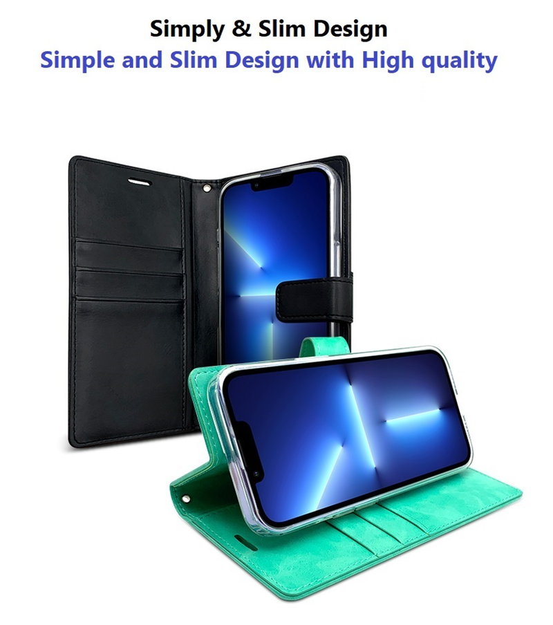 Noble Diary Wallet Case - Galaxy A13 (4G) (Black)