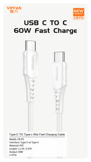 60W Super Fast Cable - Type C to Type C (P5)